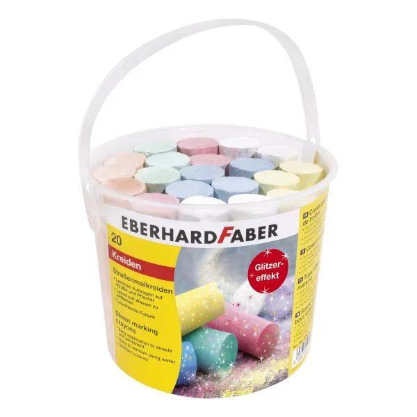 ■ Street Marking Crayons - Glitter - Tub of 20