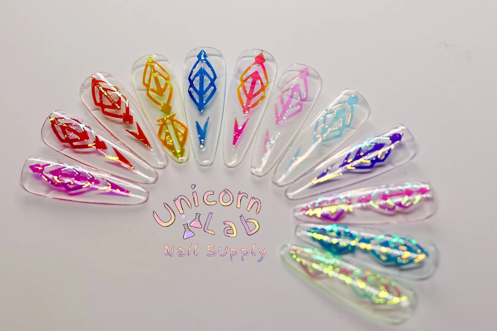 12 Set Abstract Design Sticker.
