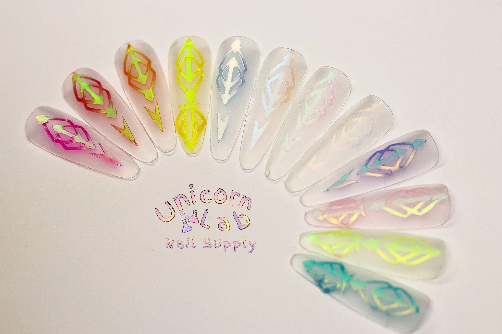 12 Set Abstract Design Sticker.