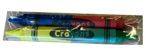 2-Pack Double-Sided No-Roll Hexagonal Shape Cello Crayons (1,000 Packs of 2 each = 2,000 crayons/case)