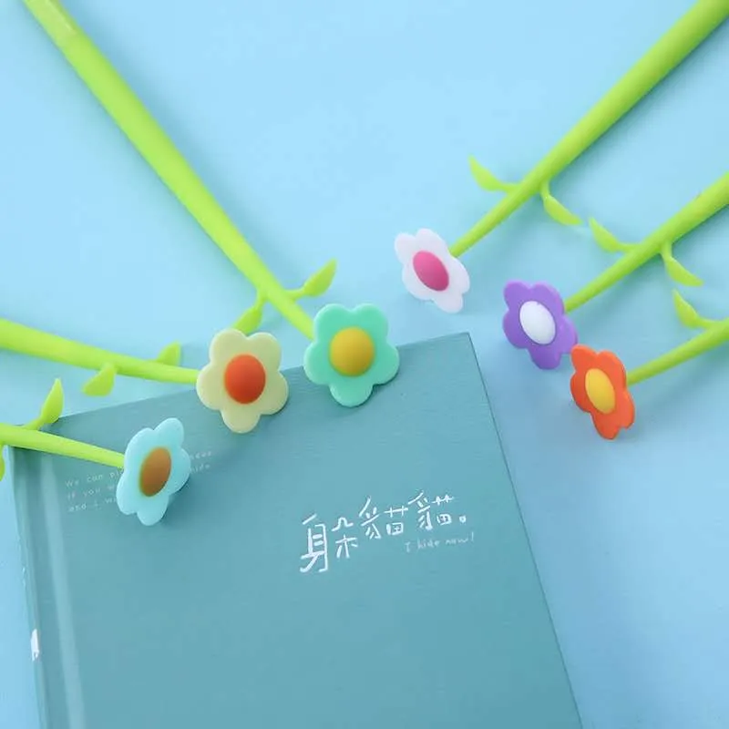 22379 COLORFUL FLOWER GEL PEN-48