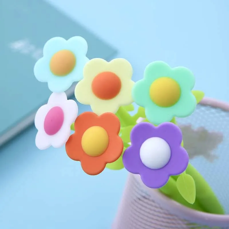 22379 COLORFUL FLOWER GEL PEN-48