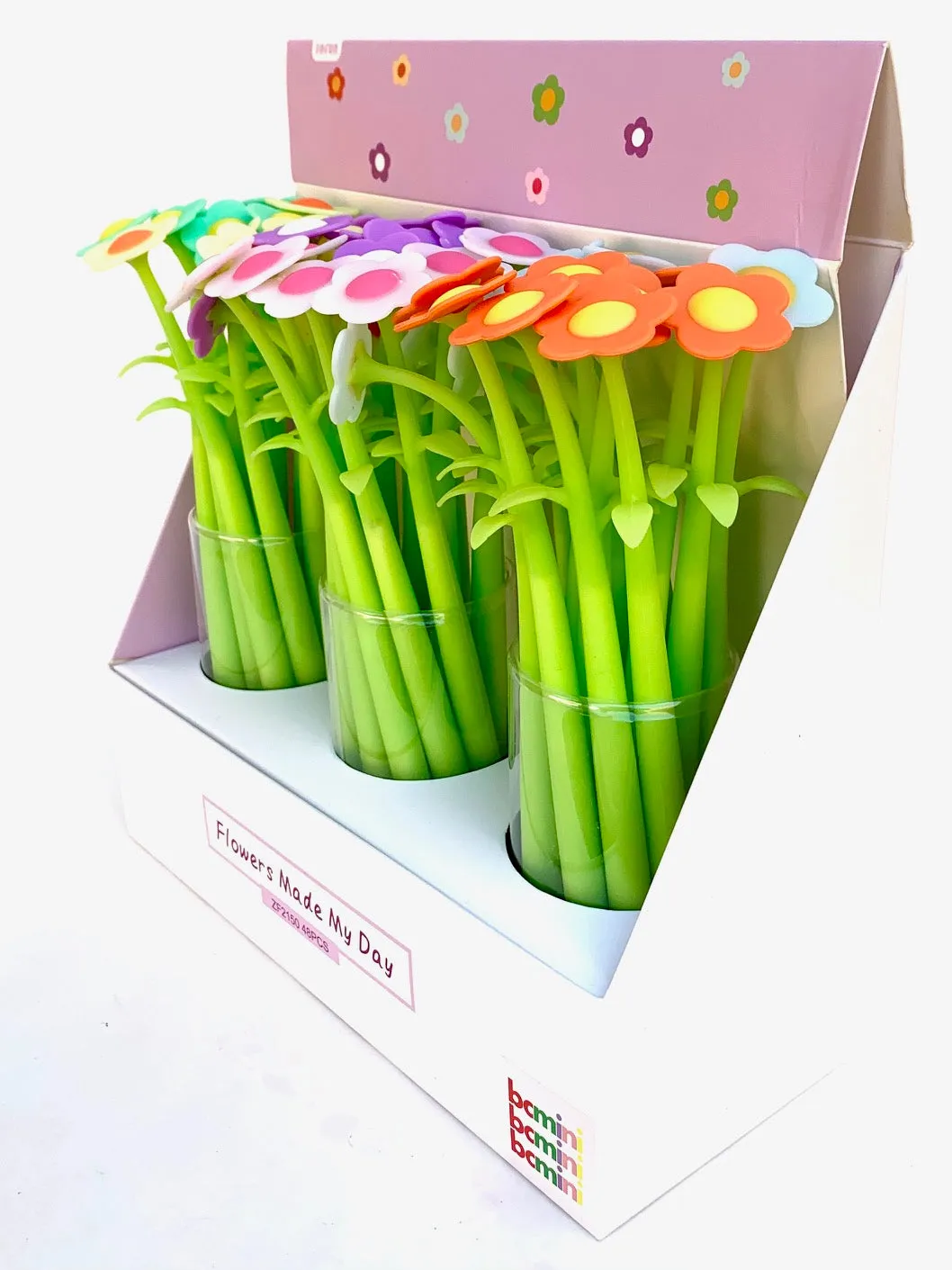 22379 COLORFUL FLOWER GEL PEN-48