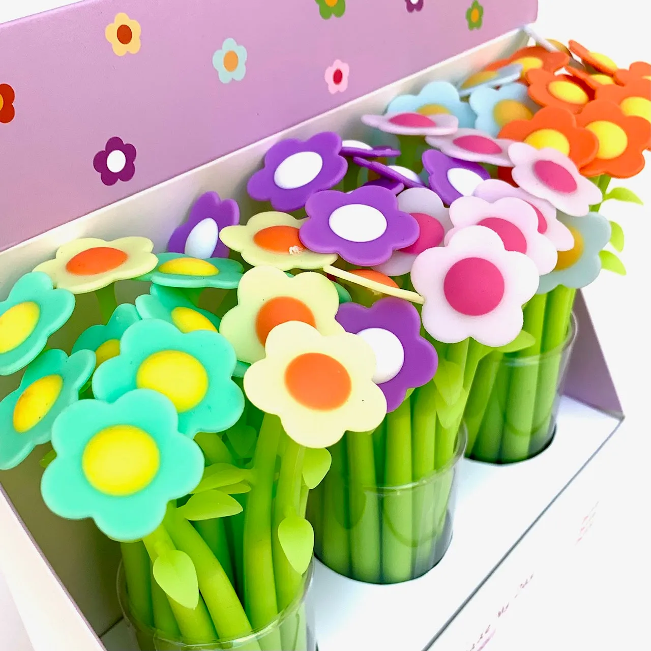 22379 COLORFUL FLOWER GEL PEN-48