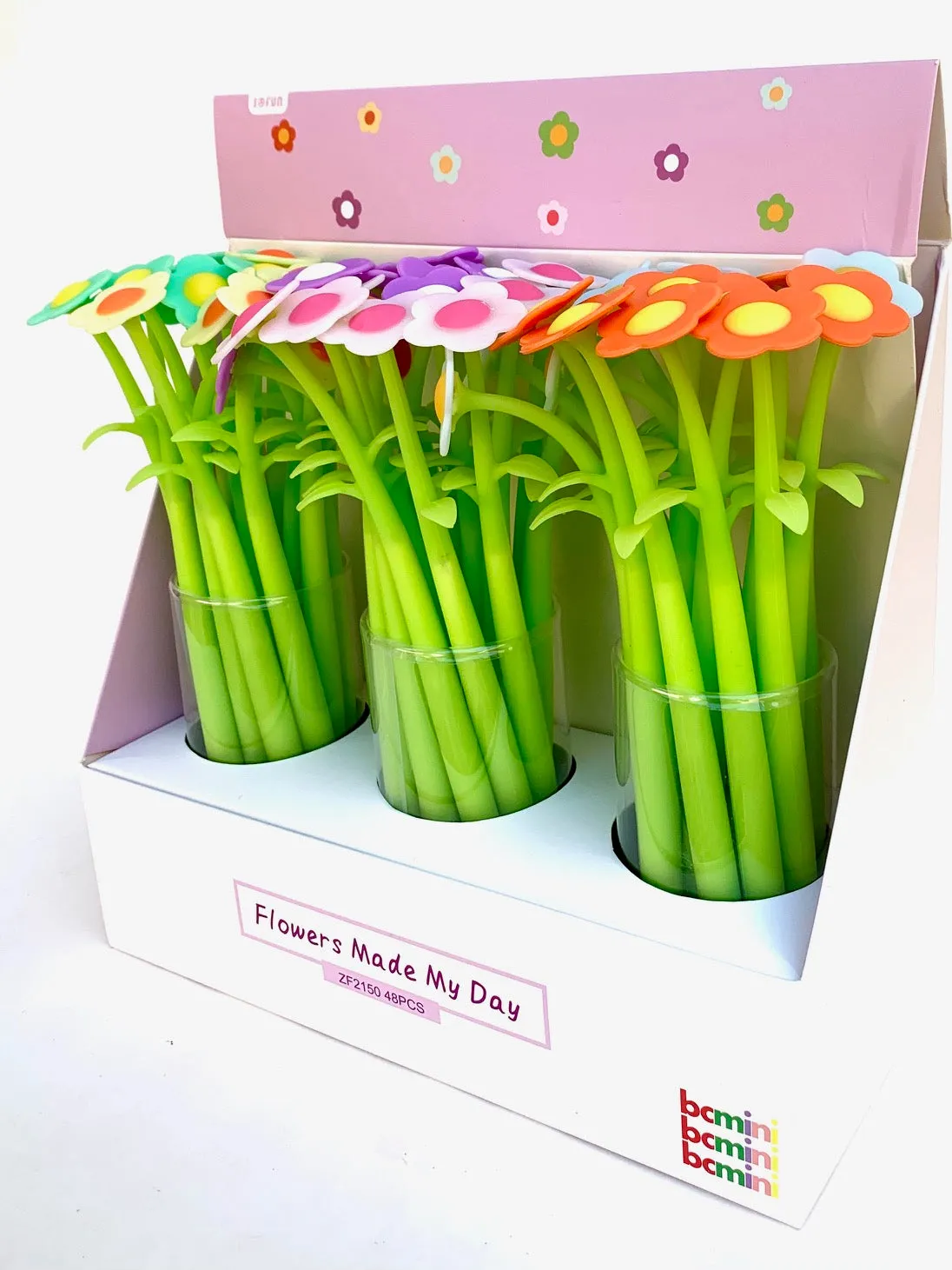 22379 COLORFUL FLOWER GEL PEN-48