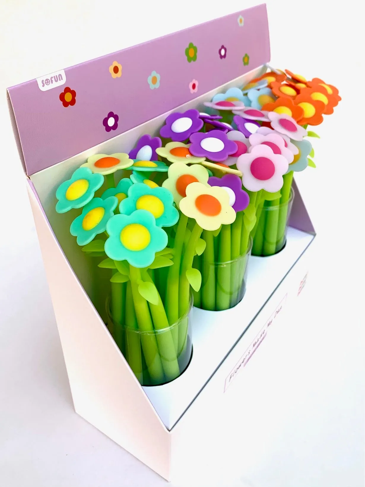 22379 COLORFUL FLOWER GEL PEN-48