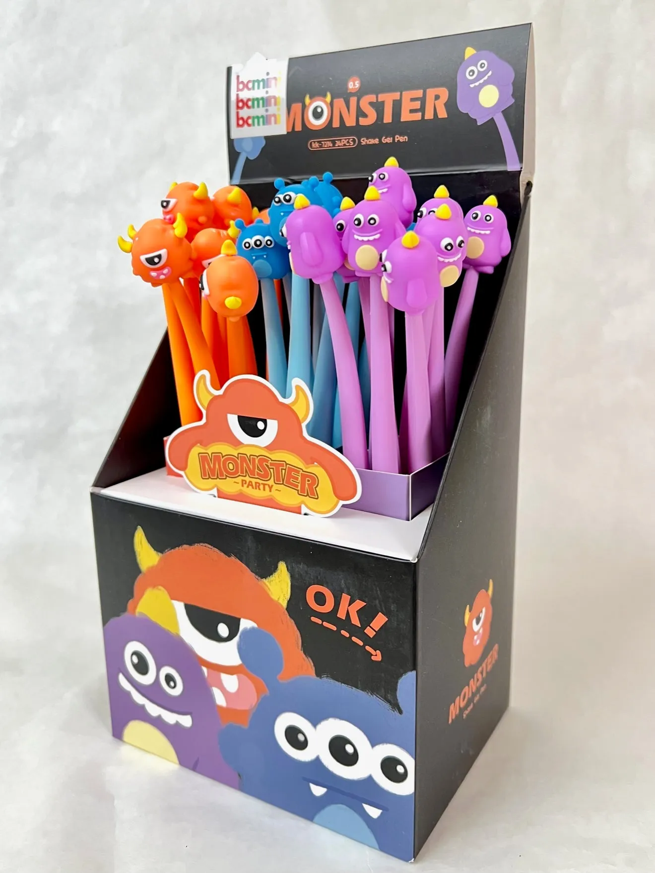 22513 MONSTER WIGGLE GEL PEN-24