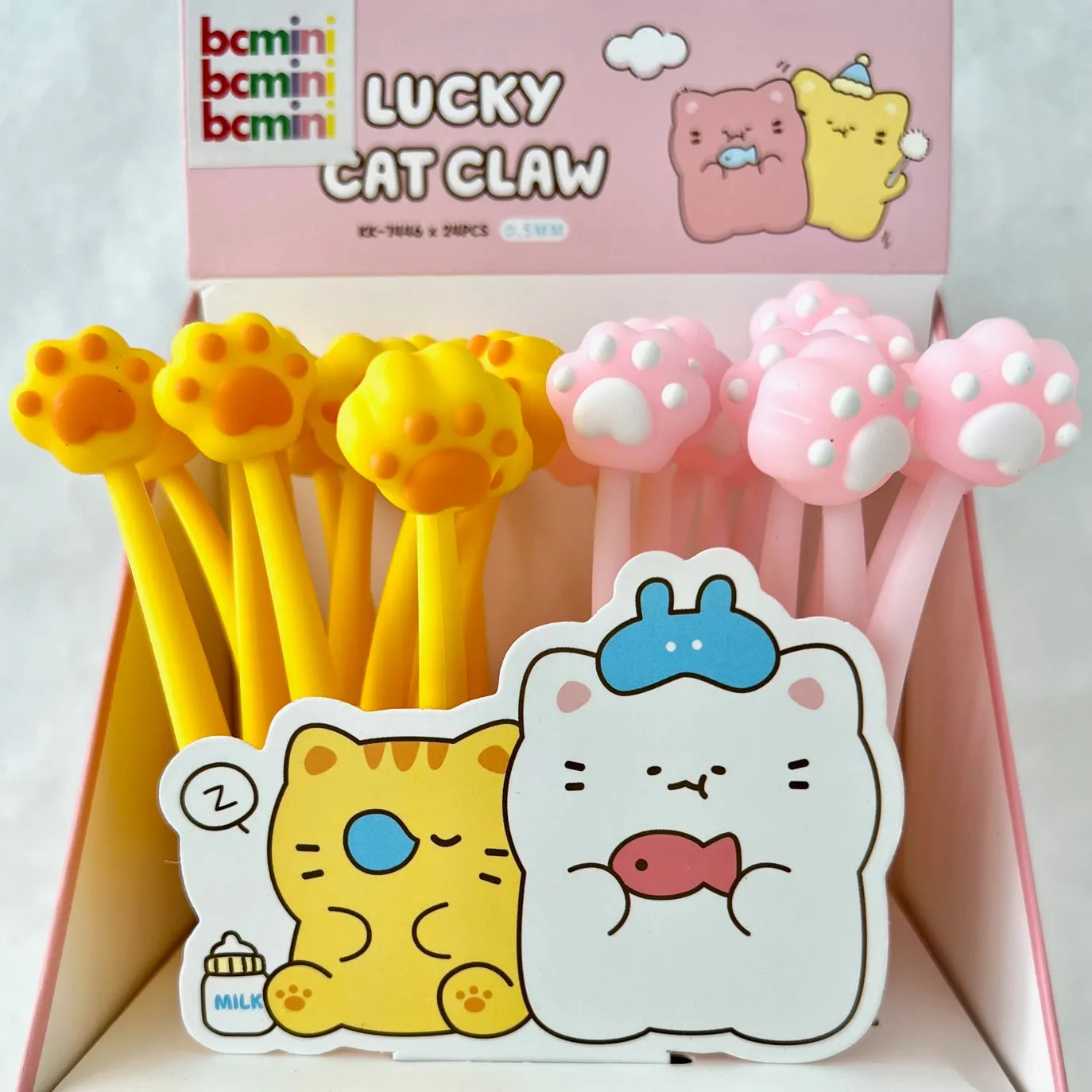 22567 CAT PAWS WIGGLE GEL PEN-24