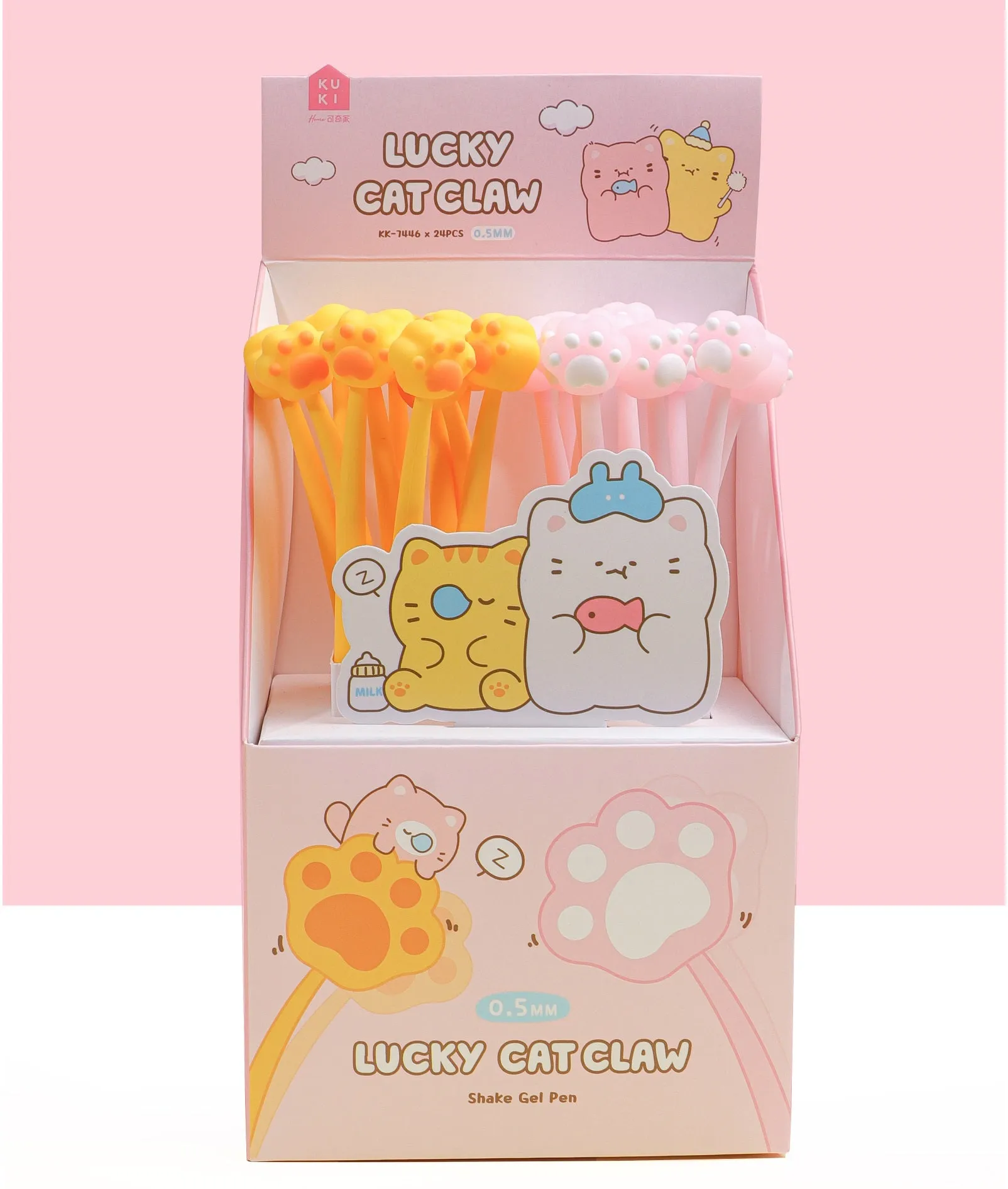 22567 CAT PAWS WIGGLE GEL PEN-24