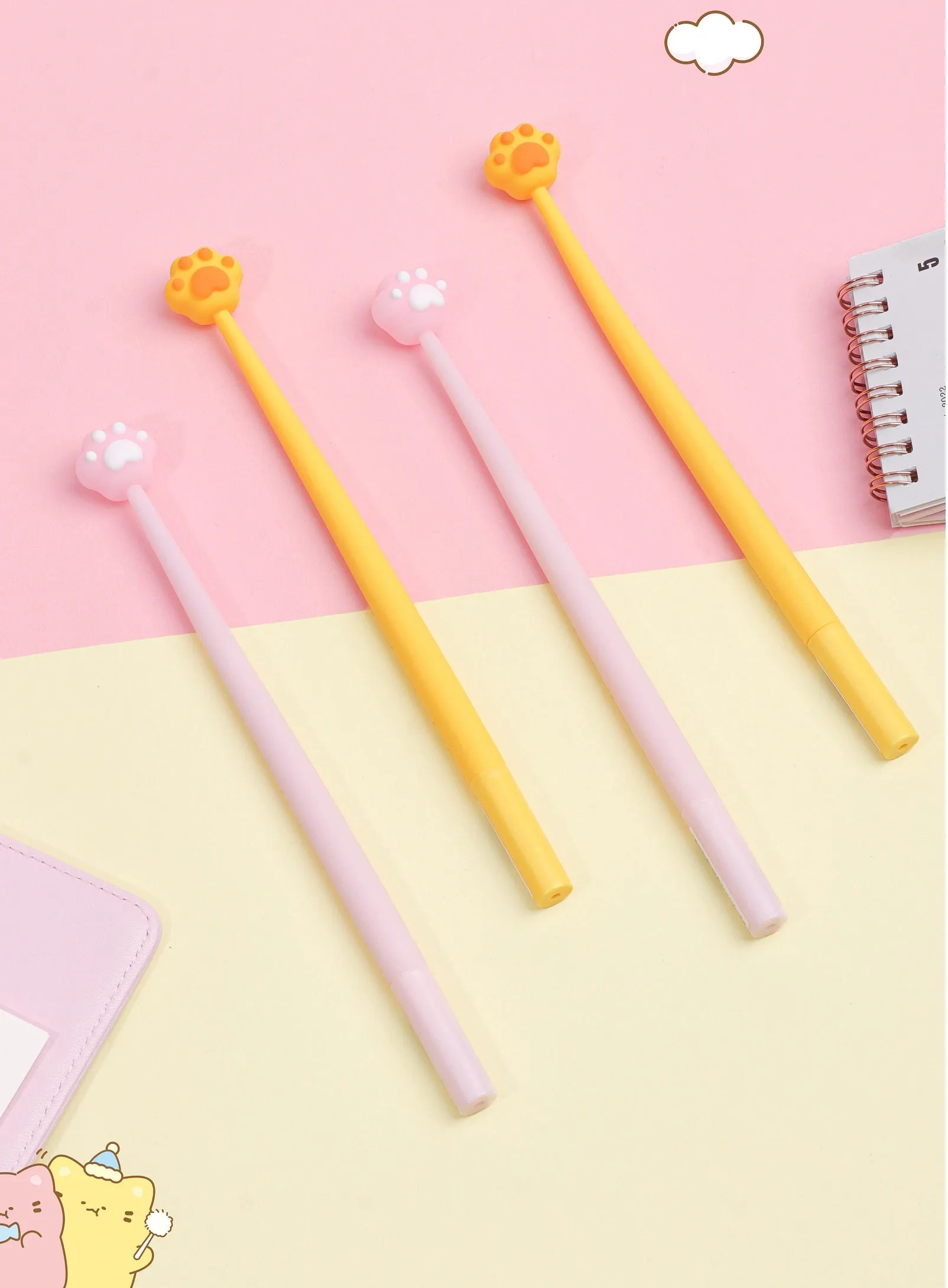 22567 CAT PAWS WIGGLE GEL PEN-24