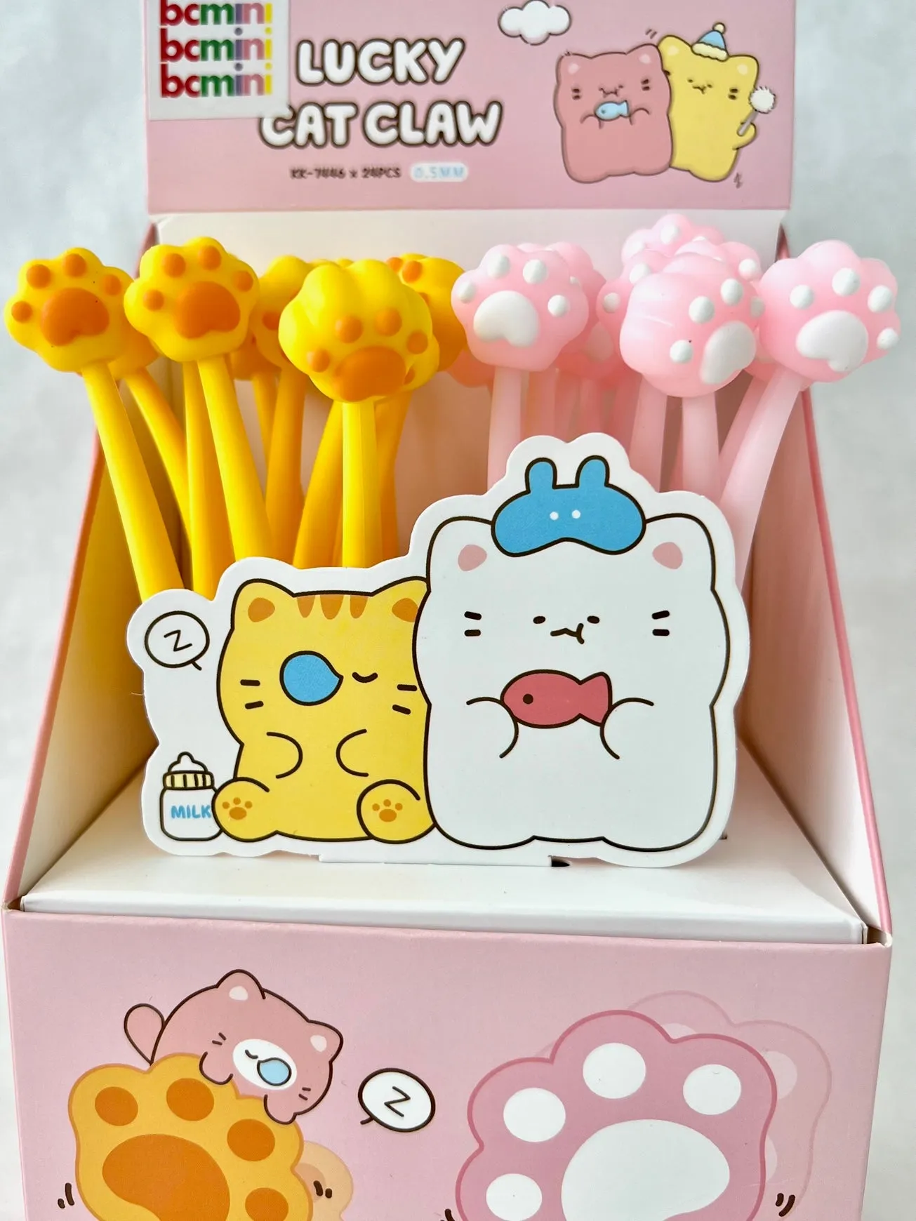 22567 CAT PAWS WIGGLE GEL PEN-24
