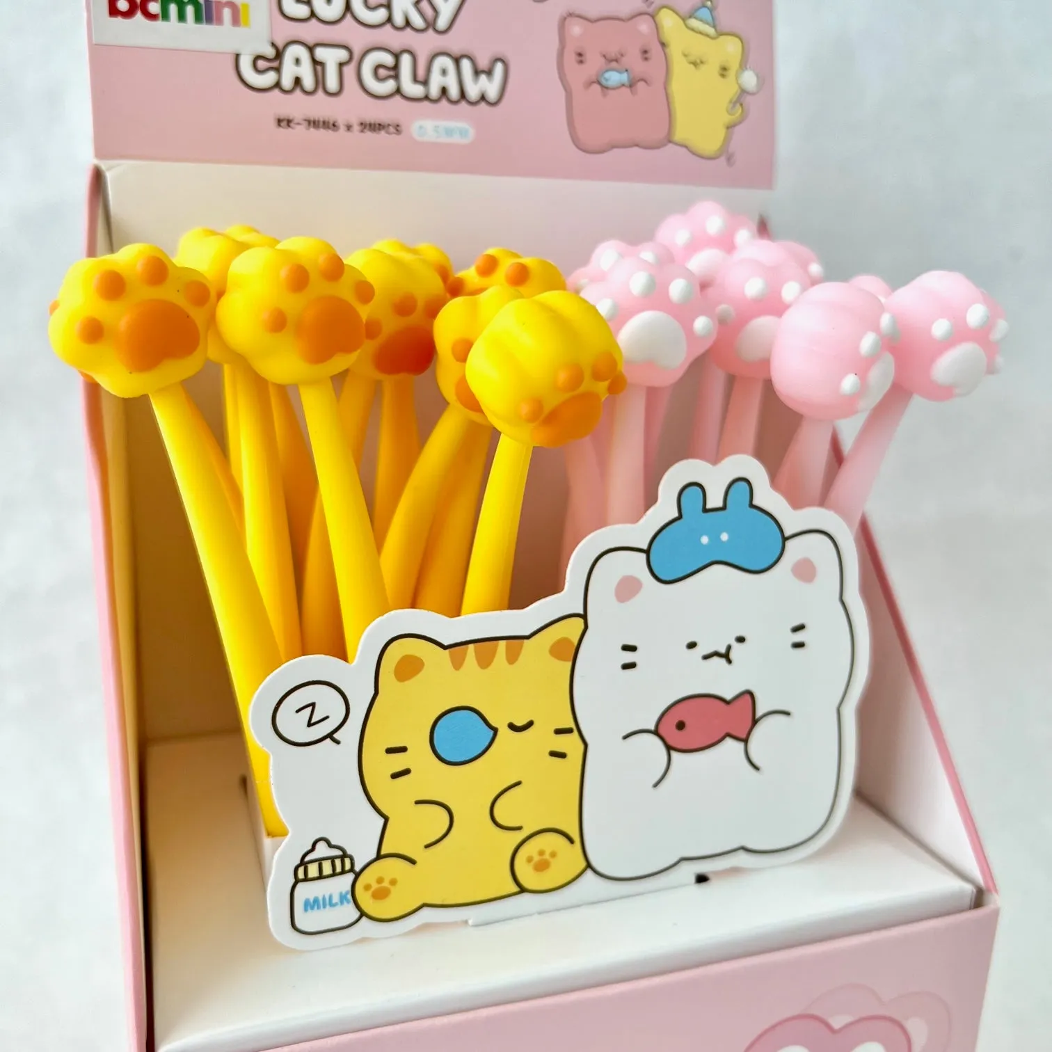 22567 CAT PAWS WIGGLE GEL PEN-24