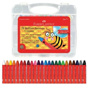 24 Brilliant Beeswax Crayons