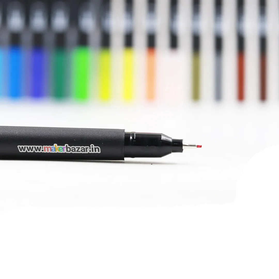 24 Colors Shades of Dual Tip Brush and Pen Combination Set