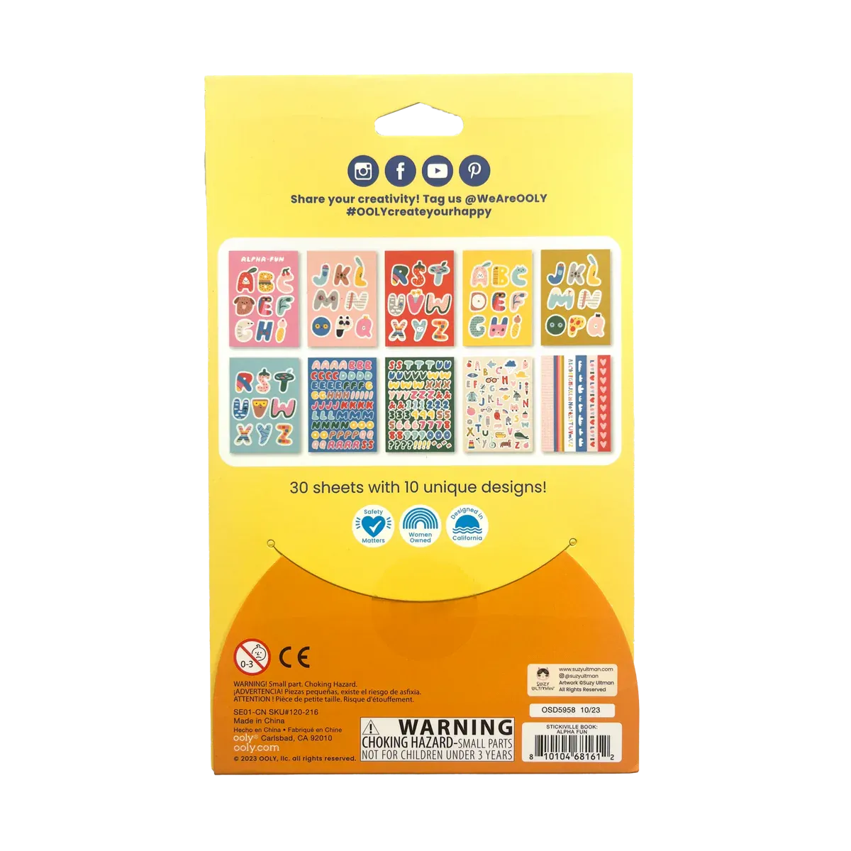 A Whole Lotta Stickers Book - Alphafun