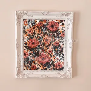 Abstract Cheetah Florals No. 8 Art Print