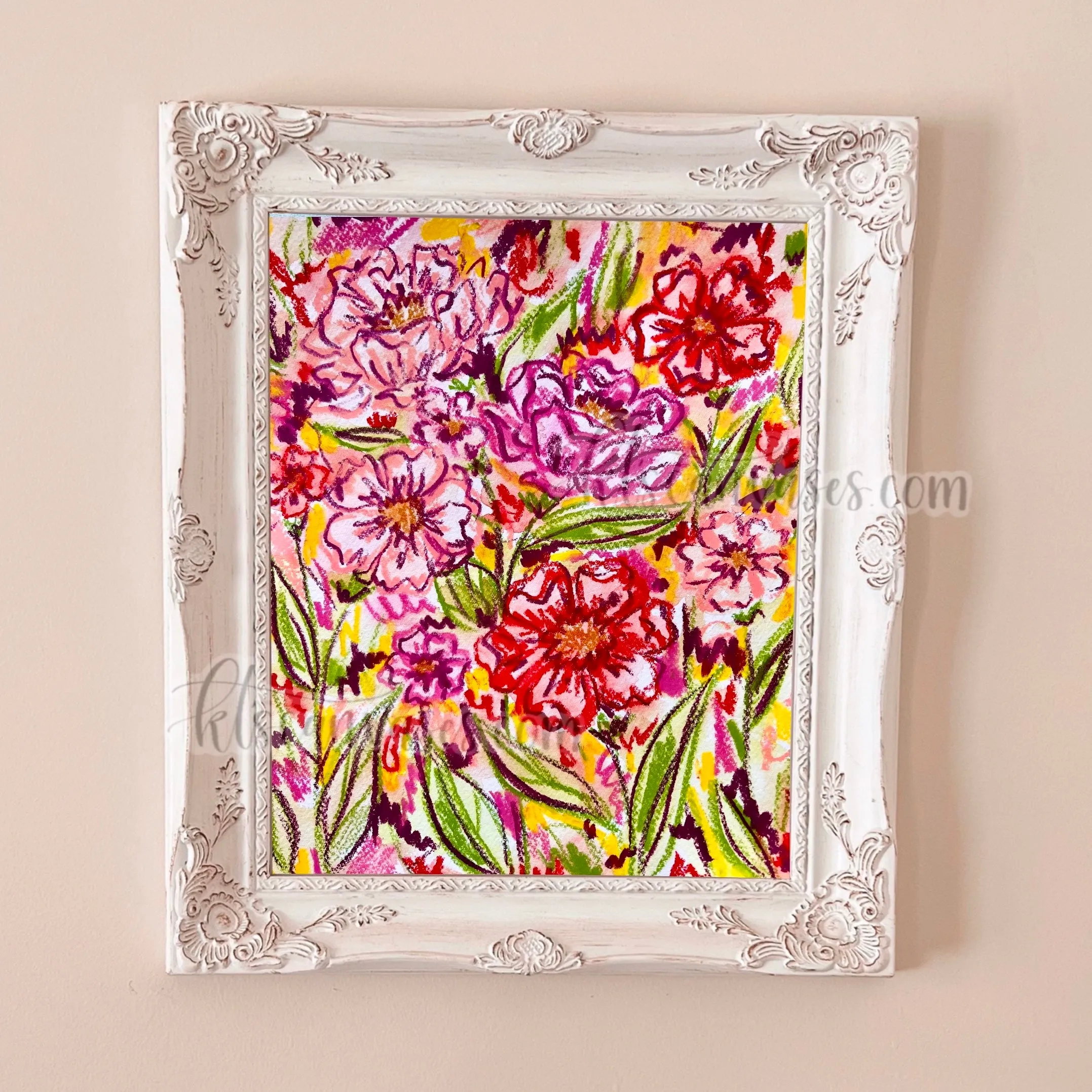 Abstract Florals No. 23 Art Print