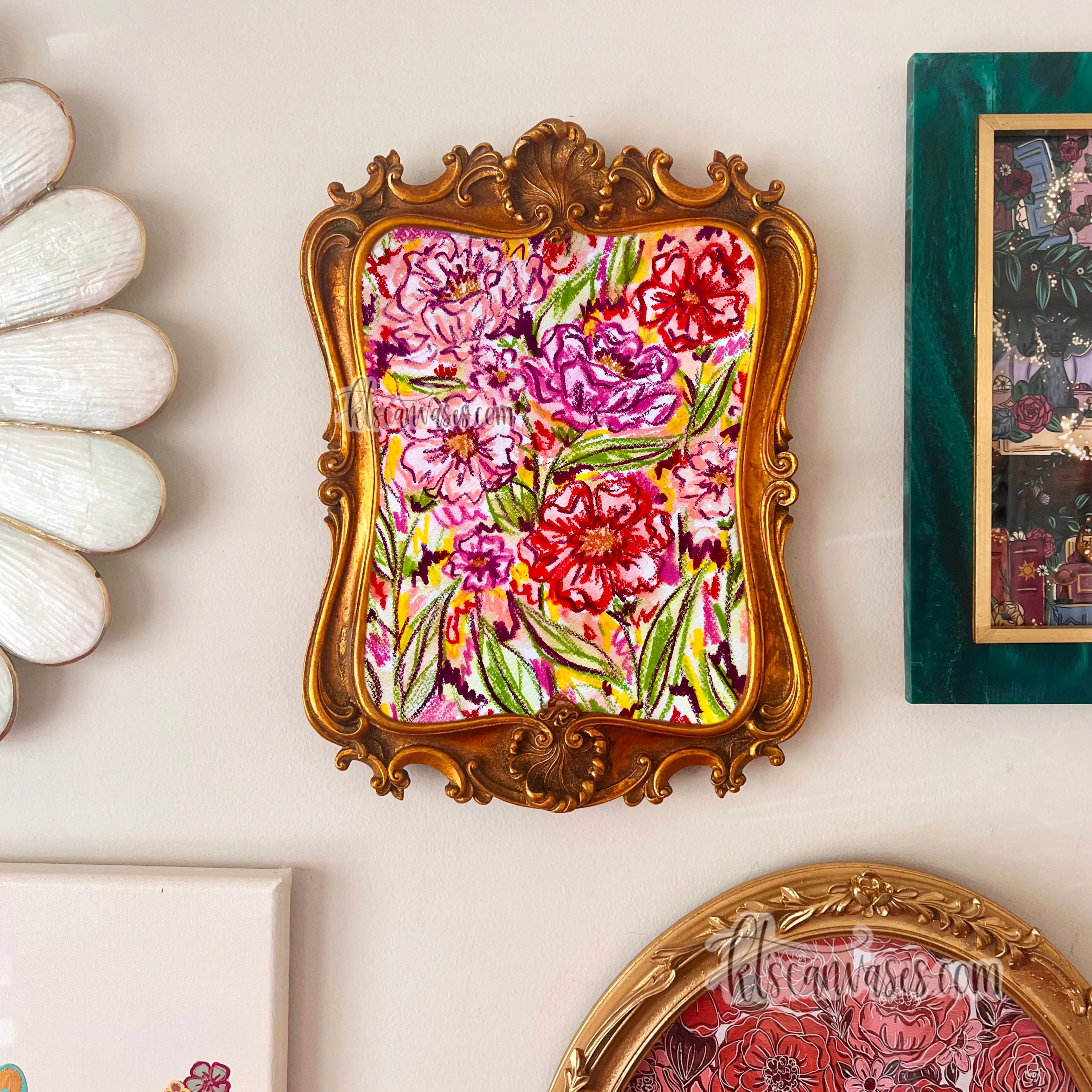 Abstract Florals No. 23 Art Print