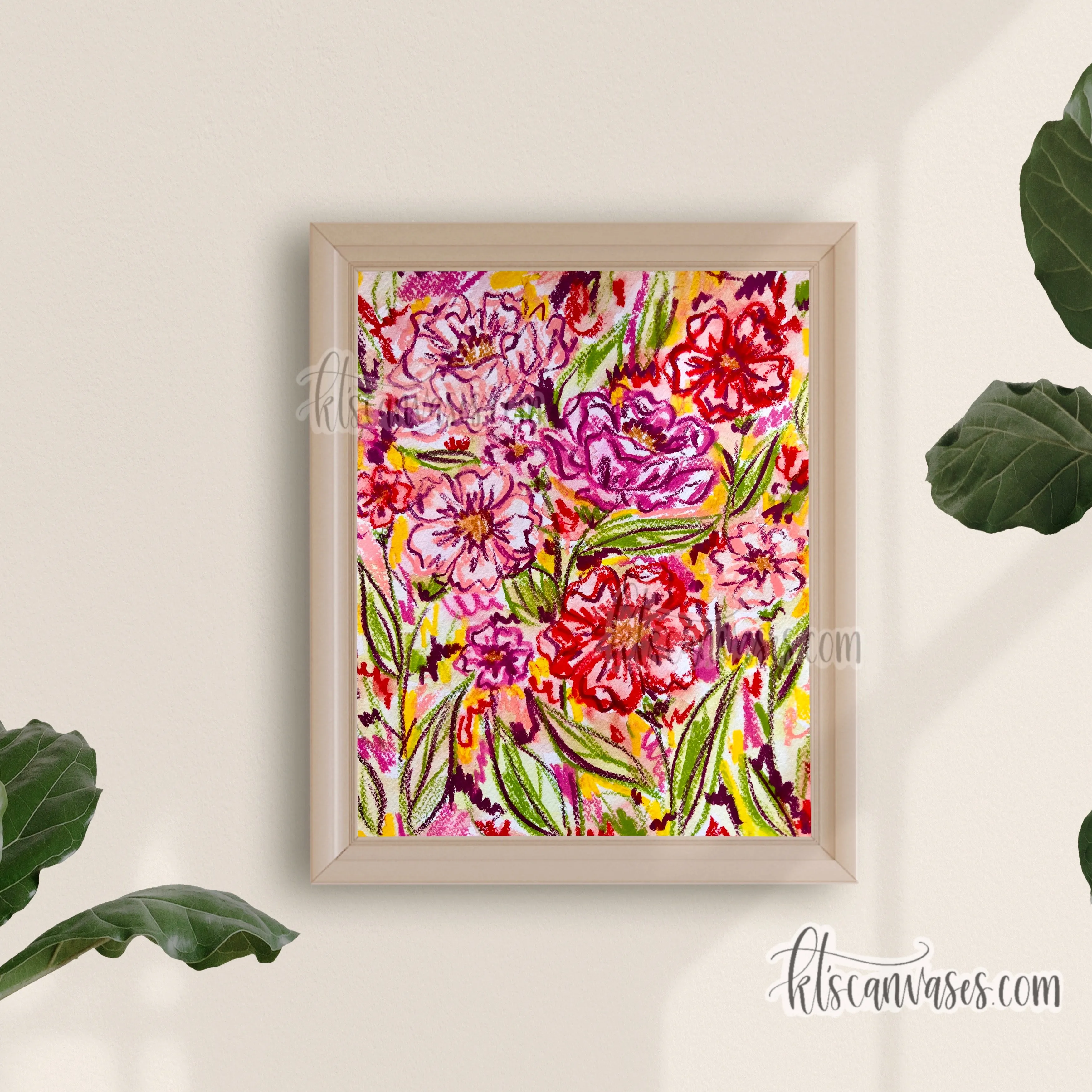 Abstract Florals No. 23 Art Print