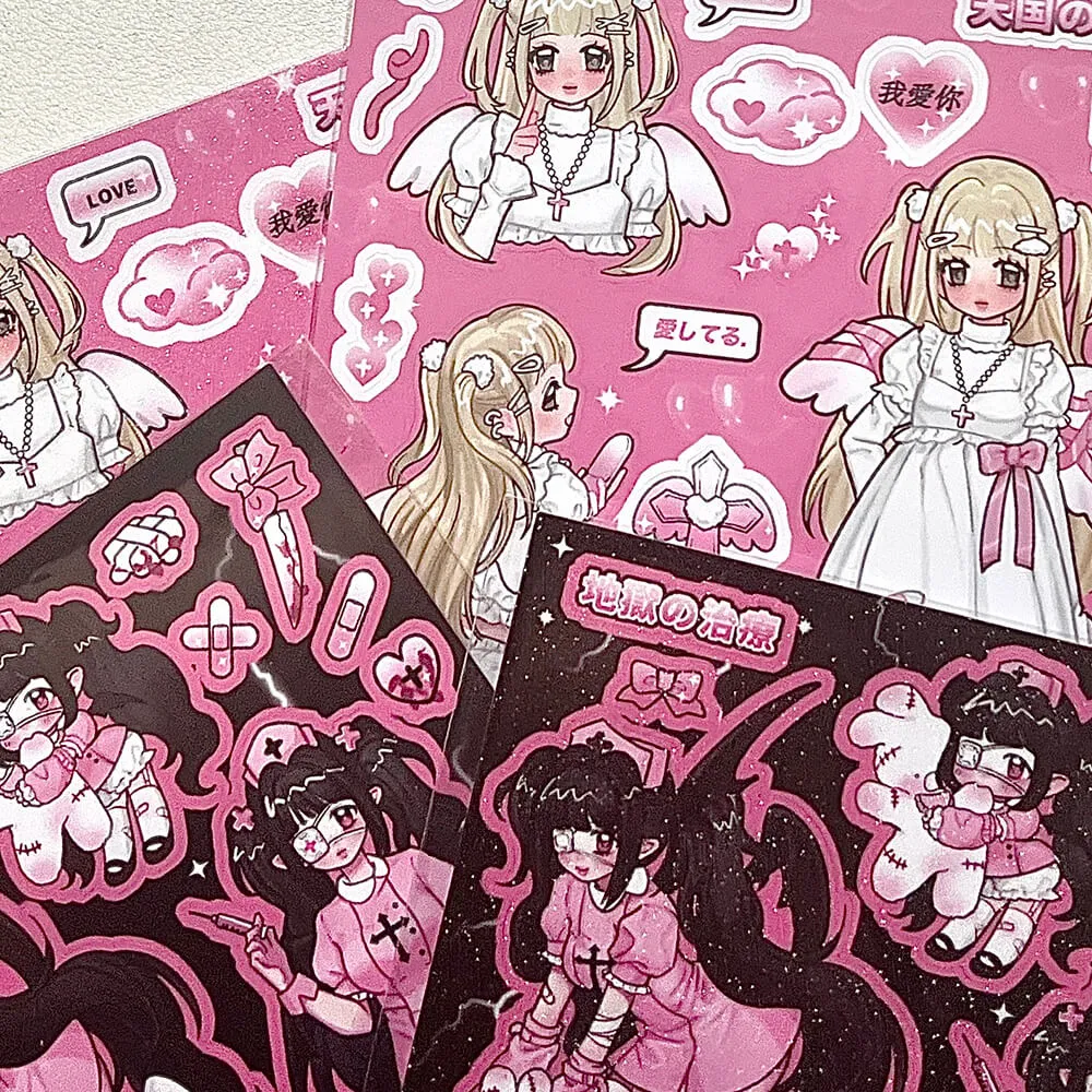 Angel & Nurse y2k Deco Stickers