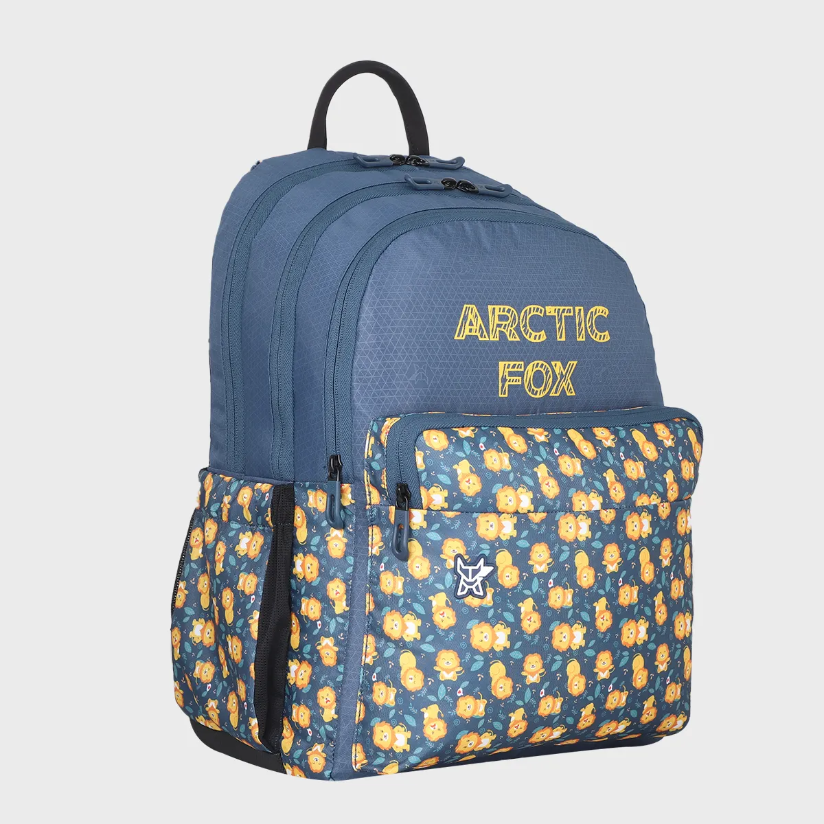 Arctic Fox School Backpack for Boys Lion Club Dark Denim