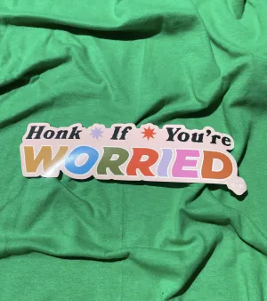 Ash   Chess: Honk If You're Worried Bumper Sticker