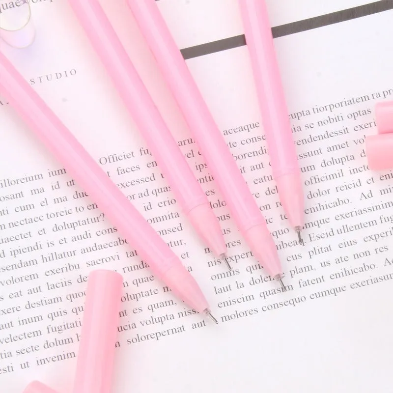 Baby Pink Heart Aesthetic Gel Pens
