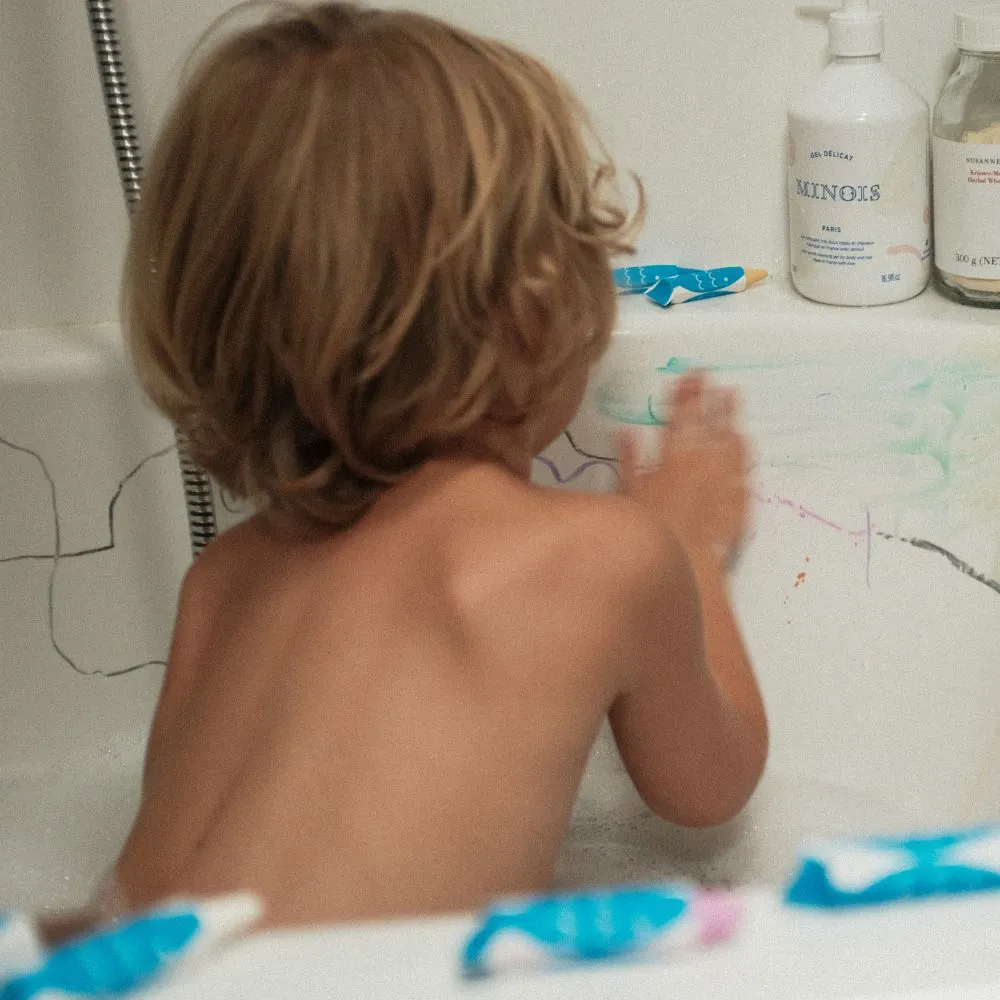 Bath Crayons with sponge - All natural - 10 pack