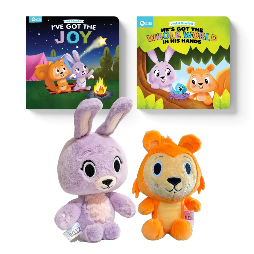BUNDLE: Jack & Scarlett Board Books   Plush
