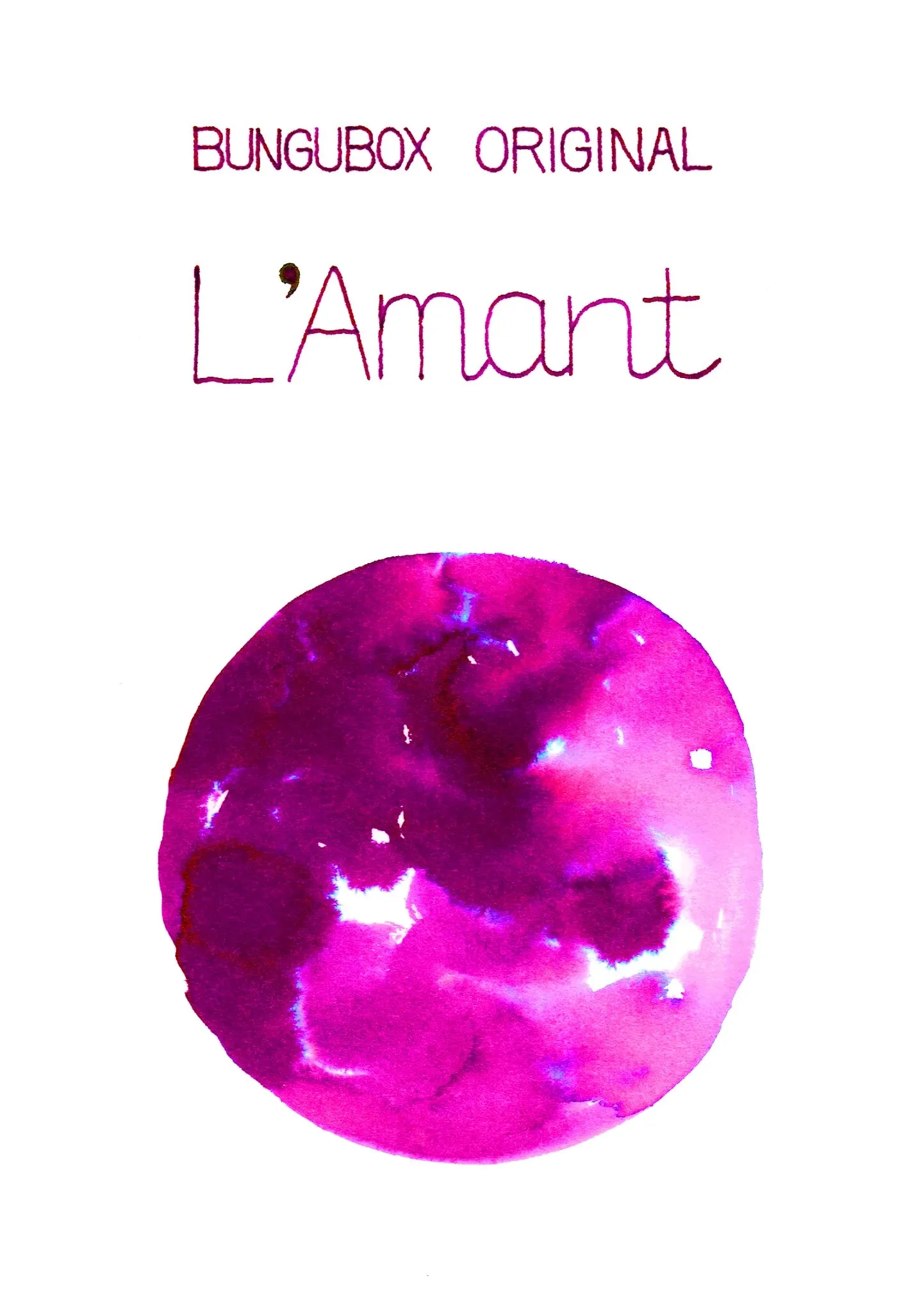 BUNGUBOX Original Ink - Ink tells more - L'Amant
