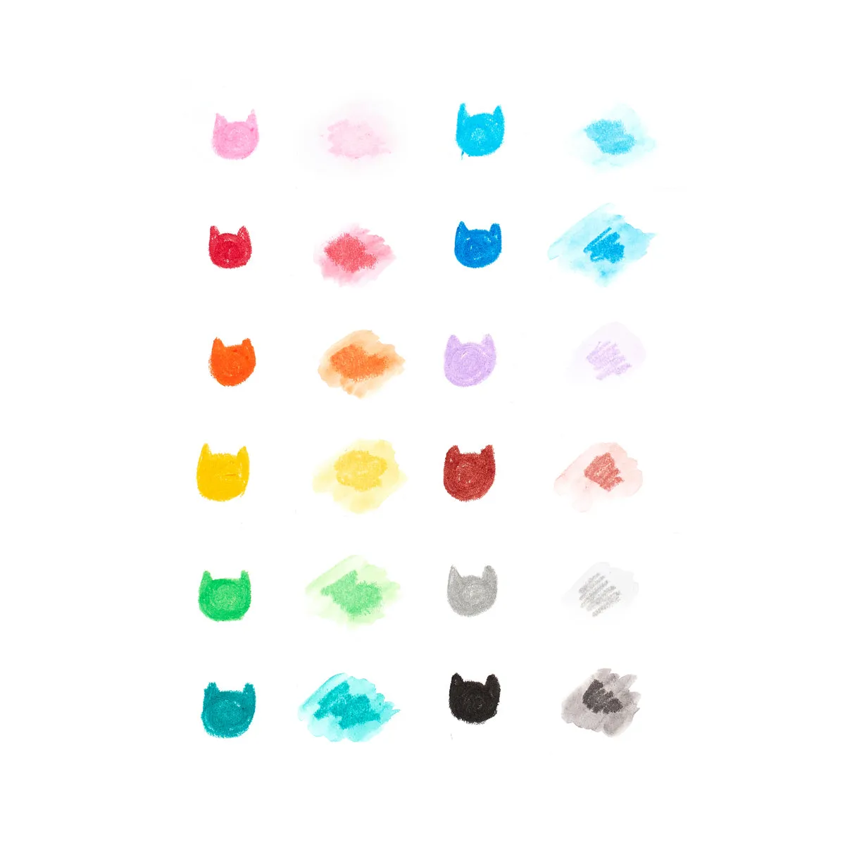 Cat Parade Watercolor Gel Crayons 12pk
