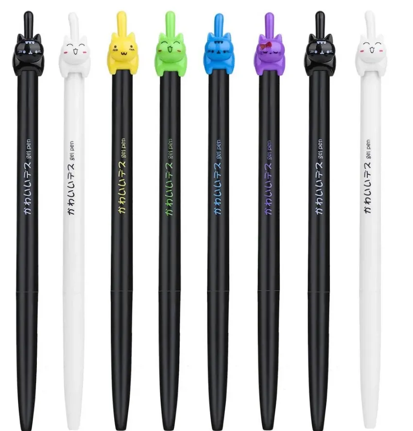 Cat Tail Click Gel Pen (Assorted)