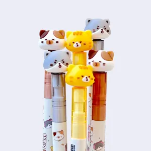 Cats Diary Spinning Cat Gel Pen (Assorted)