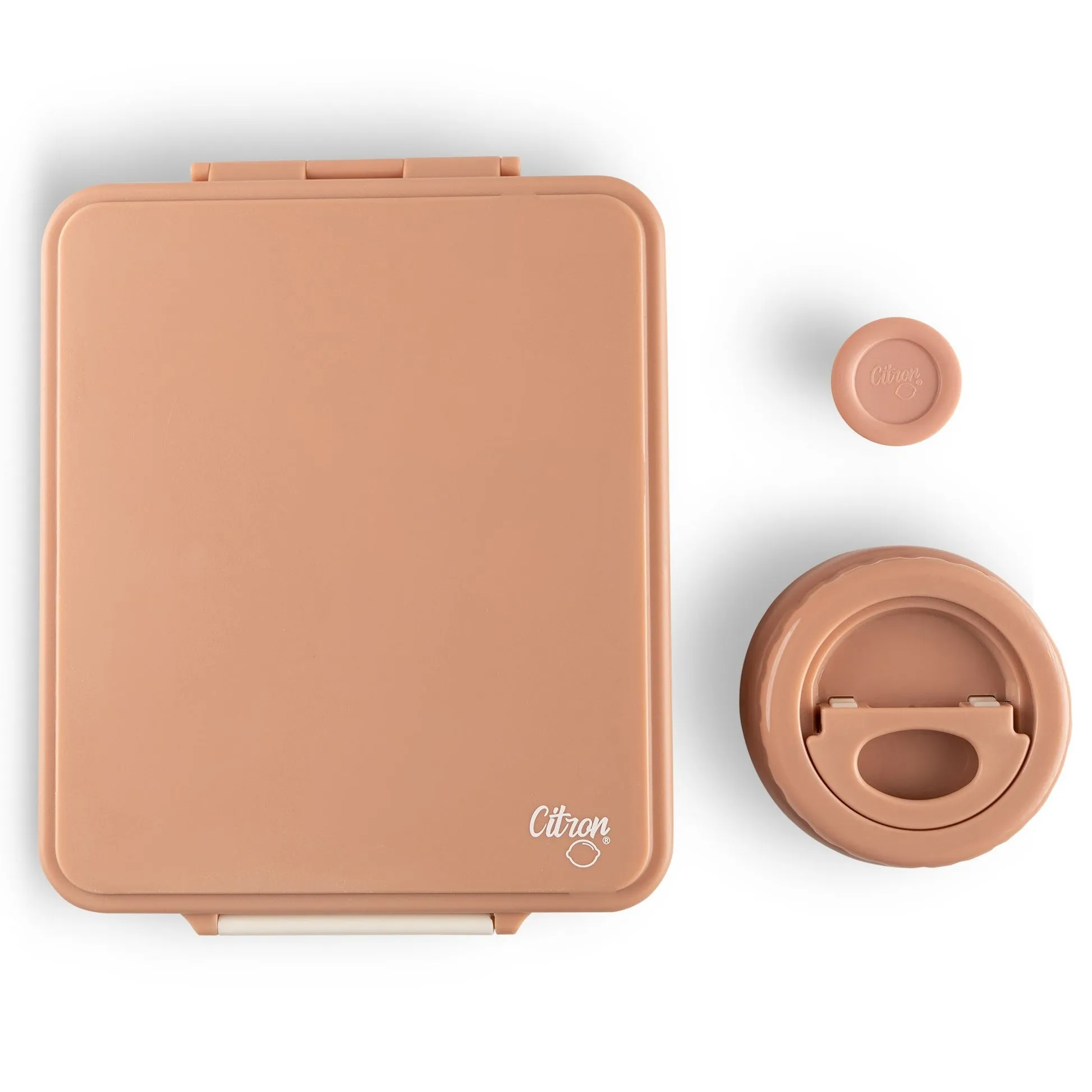 Citron Grand Lunchbox with Insulated Food Jar and Saucer - Blush Pink