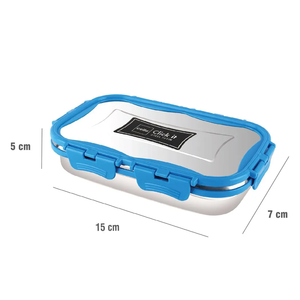 Click It Stainless Steel Lunch Box, Medium