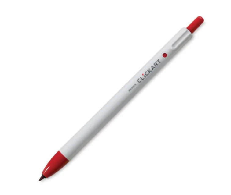 Clickart Retractable Marker Pens - 48 color options