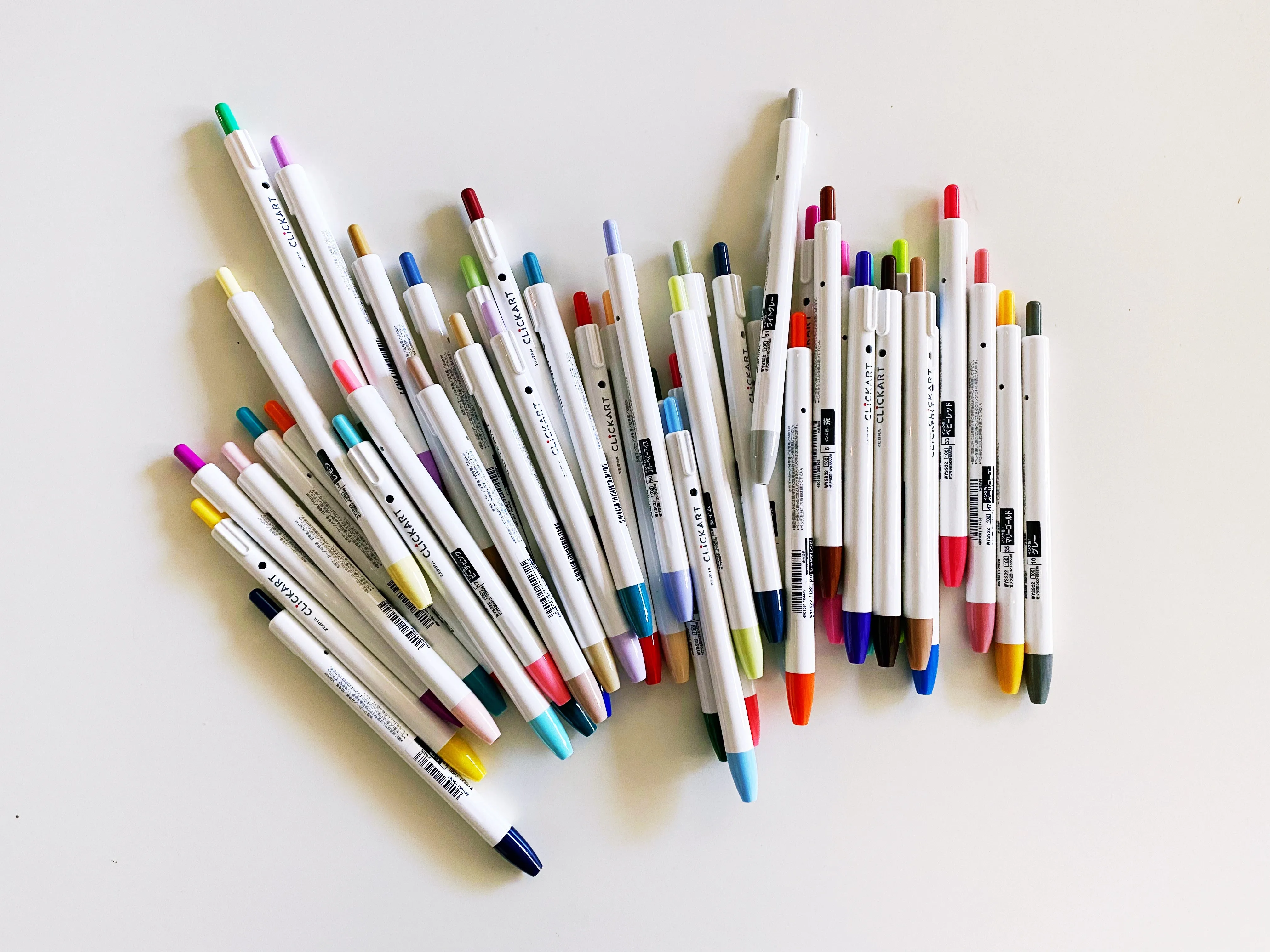 Clickart Retractable Marker Pens - 48 color options