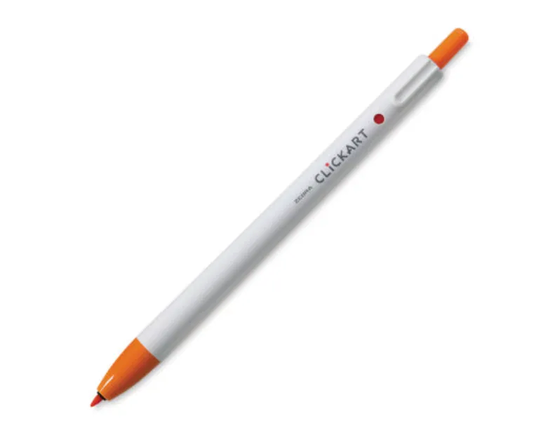 Clickart Retractable Marker Pens - 48 color options