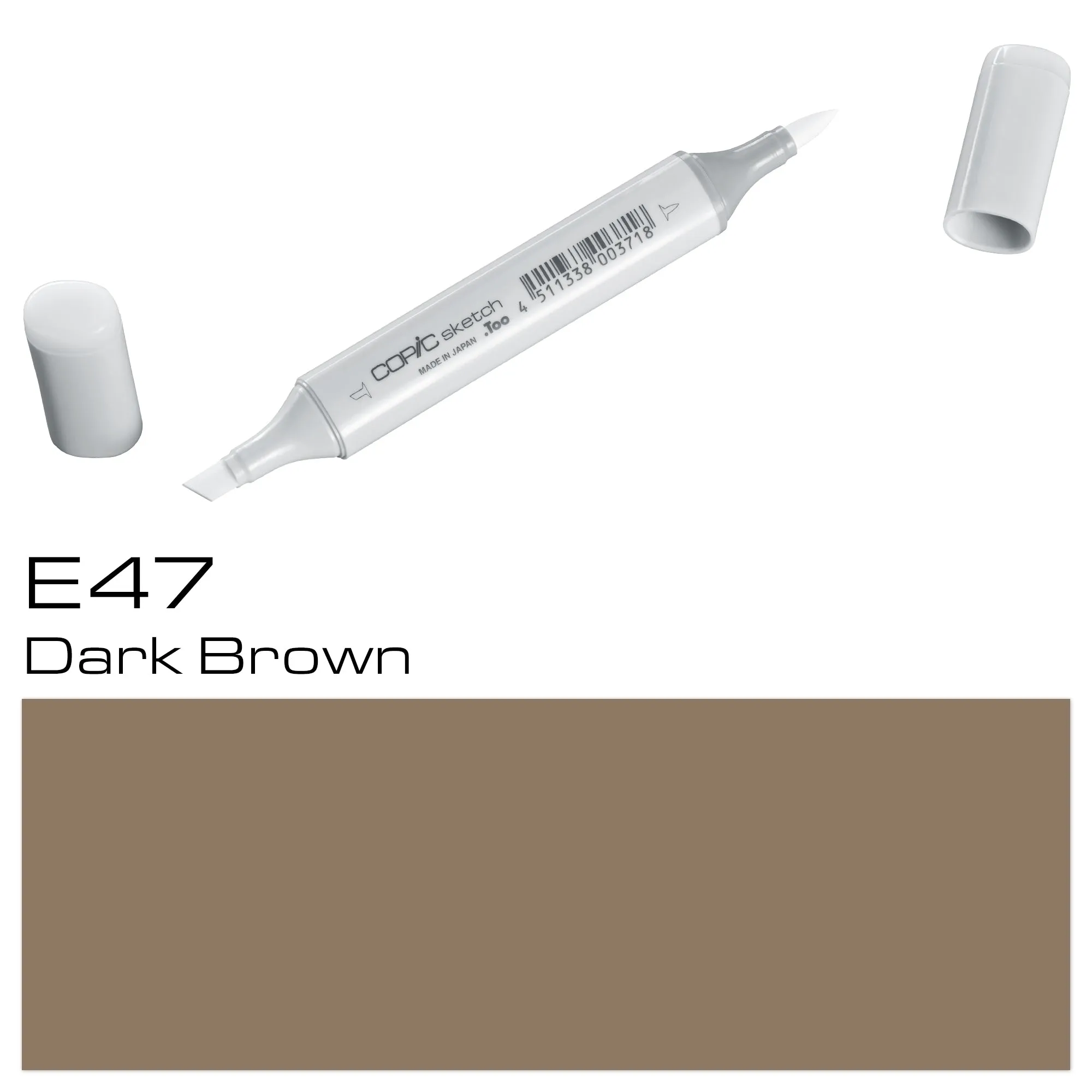 Copic Sketch Marker E47 Dark Brown