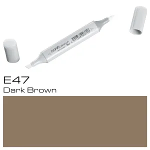Copic Sketch Marker E47 Dark Brown