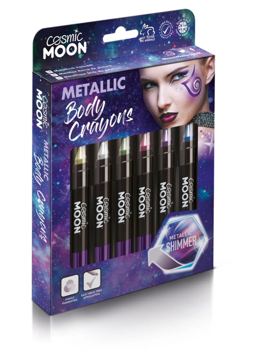 Cosmic Moon Metallic Body Crayons, Boxset