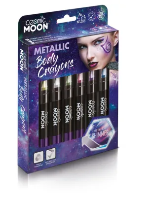 Cosmic Moon Metallic Body Crayons, Boxset