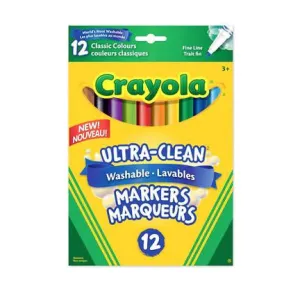 Crayola fine line washable markers 12 pack