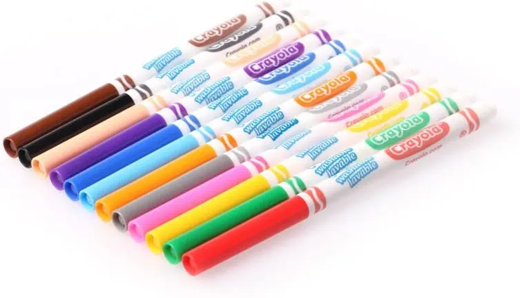 Crayola ‎Ultra-Clean Washable Markers - Fine Line - 12 counts