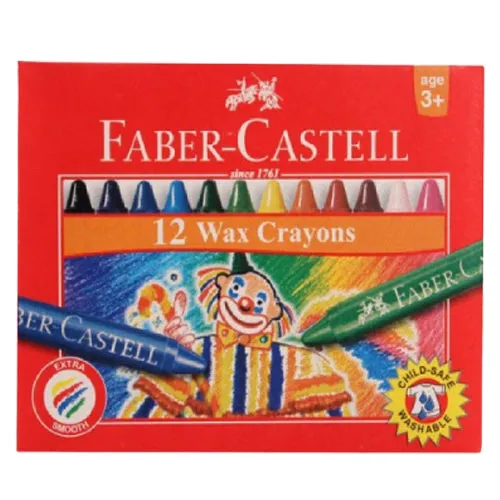 Crayons Fabercastell Wax Round 90mm 8mm Set