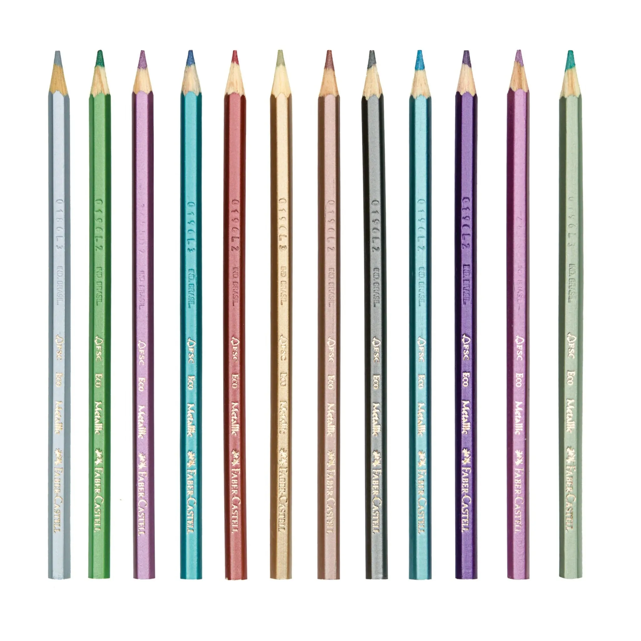Creativity for Kids 9120412 - 12 ct Metallic Colored EcoPencils
