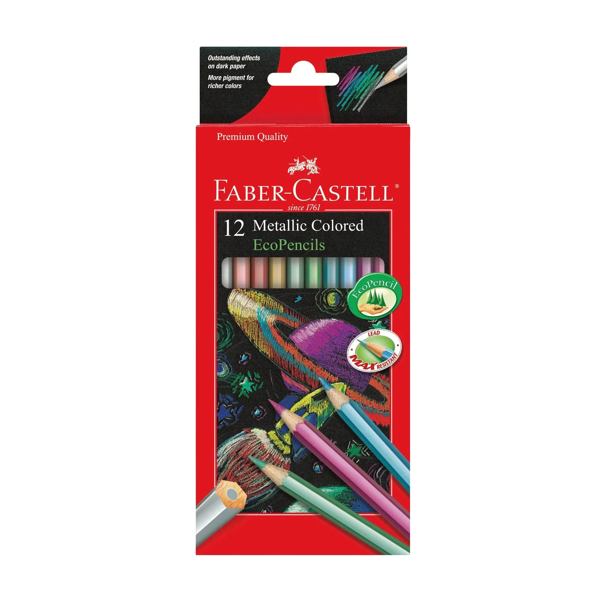 Creativity for Kids 9120412 - 12 ct Metallic Colored EcoPencils