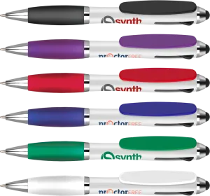 Curvy Tricolour Stylus Pens