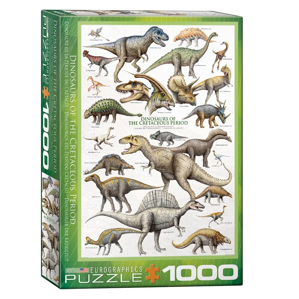 Dinosaurs of the Cretaceous Period Jigsaw Puzzle - 1000 pieces