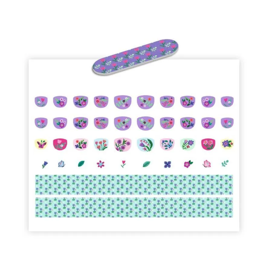 Djeco - 60 Petit Flowers Nail Stickers